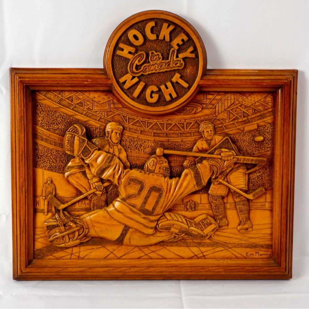 Wood-relief work of art by Kim Murray